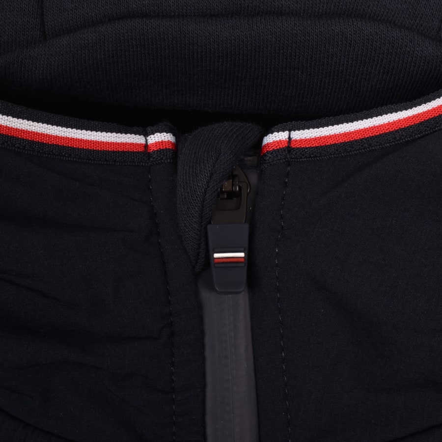 Mixed media hooded jacket tommy hilfiger outlet